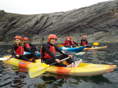 Kayaking group